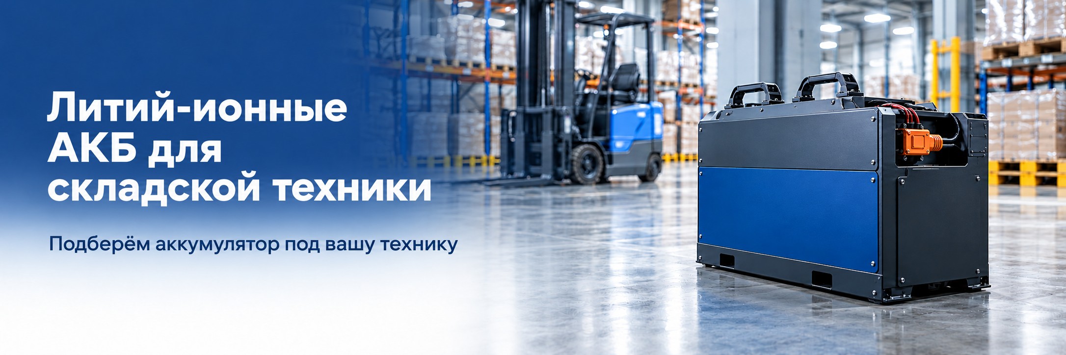 Литий-ионные АКБ для складской техники